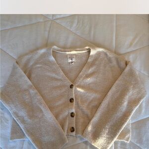 Billabong Cream Button-Up Cardigan